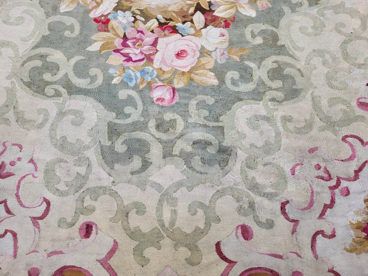 Large Aubusson Carpet Period 1st Half Of The 19th Century 330x280 Tbe-photo-2
