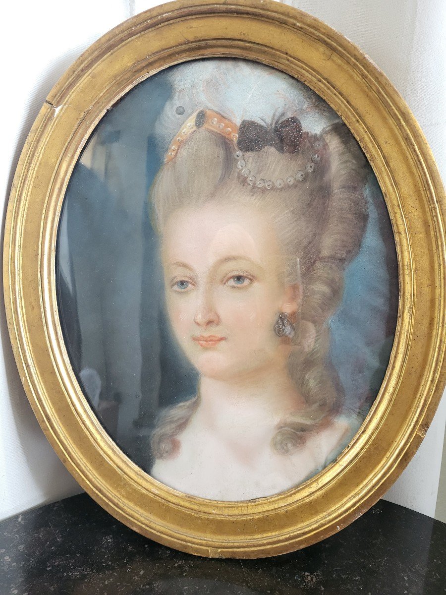 Presumed Portrait Of Marie Antoinette D Agoty 18th Century Century-photo-3