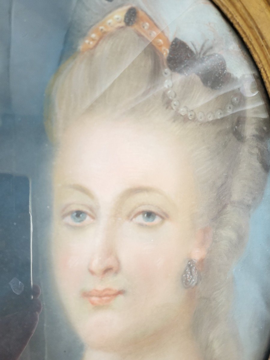 Presumed Portrait Of Marie Antoinette D Agoty 18th Century Century-photo-3