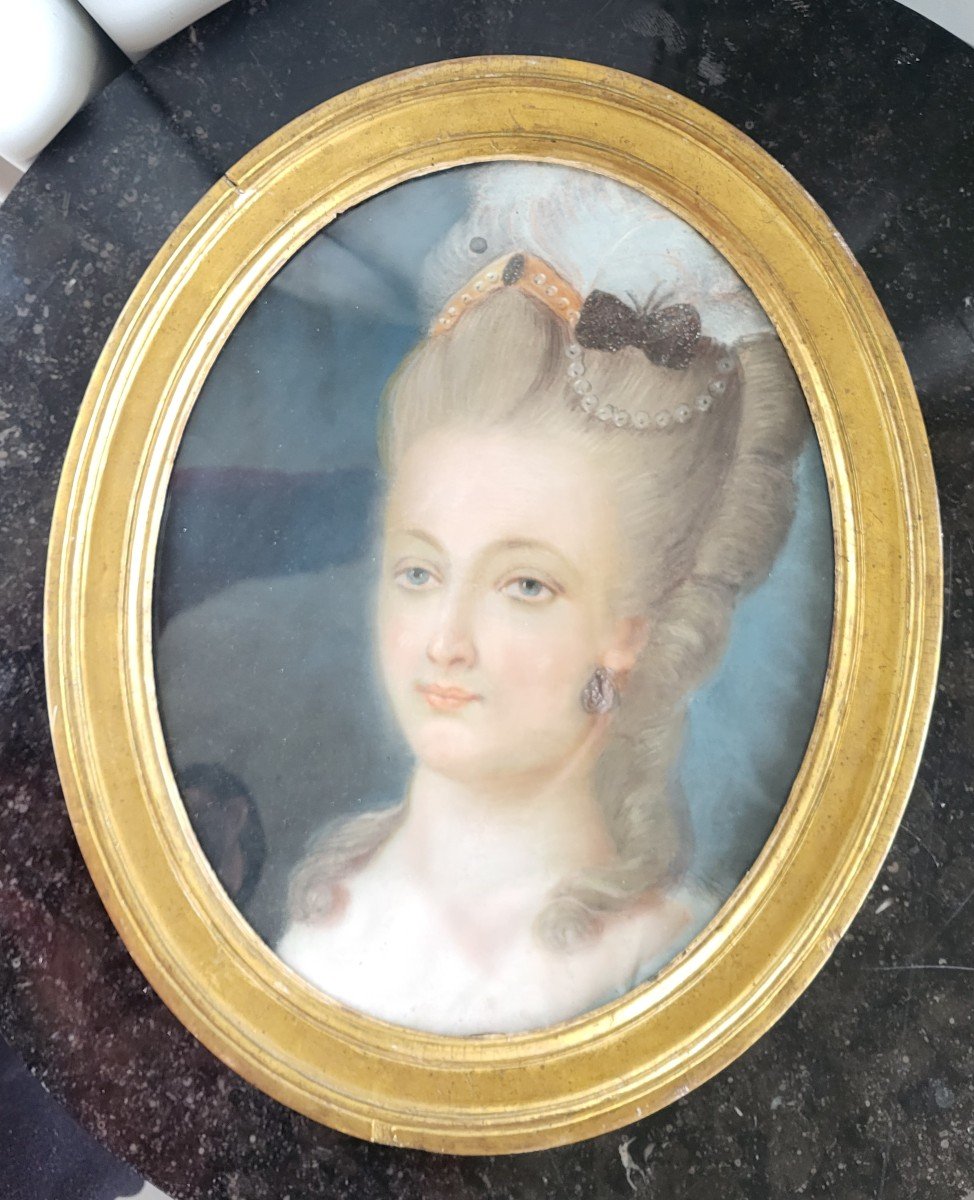 Presumed Portrait Of Marie Antoinette D Agoty 18th Century Century-photo-6