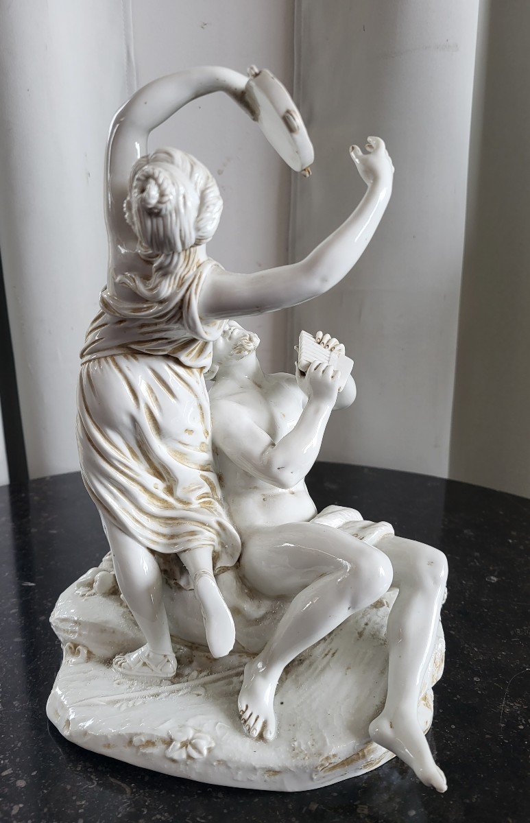 Sculpture  Du Surtout De Bacchus Porcelaine  époque XIXe -photo-7