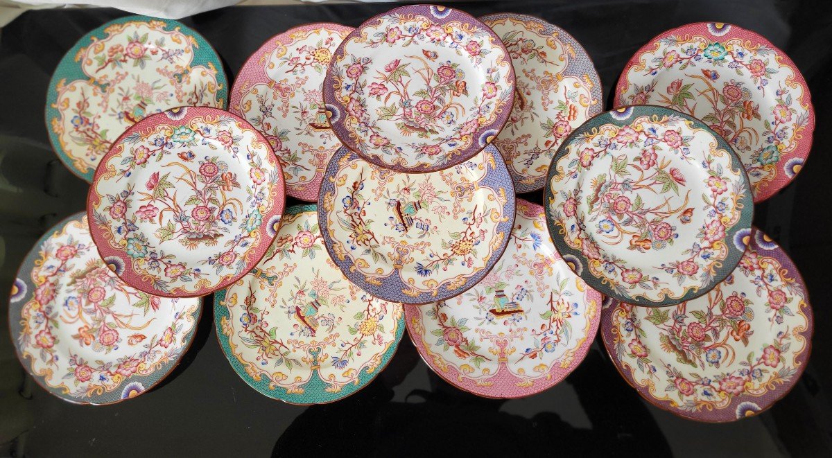 Minton Porcelain Dessert Service 19th Century 