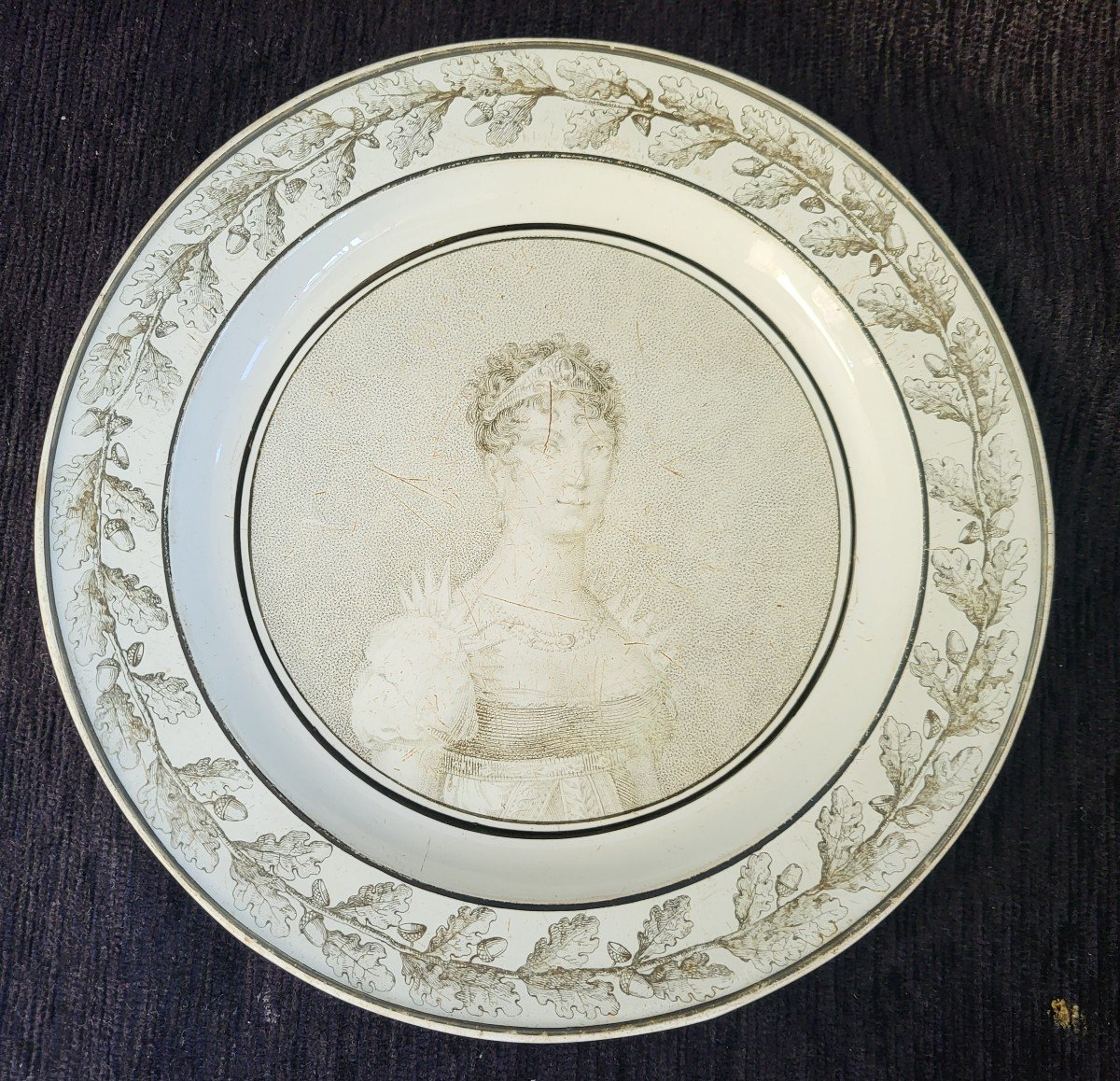 Assiettes Creil  Imperatrice Josephine  Vers 1808 -photo-4