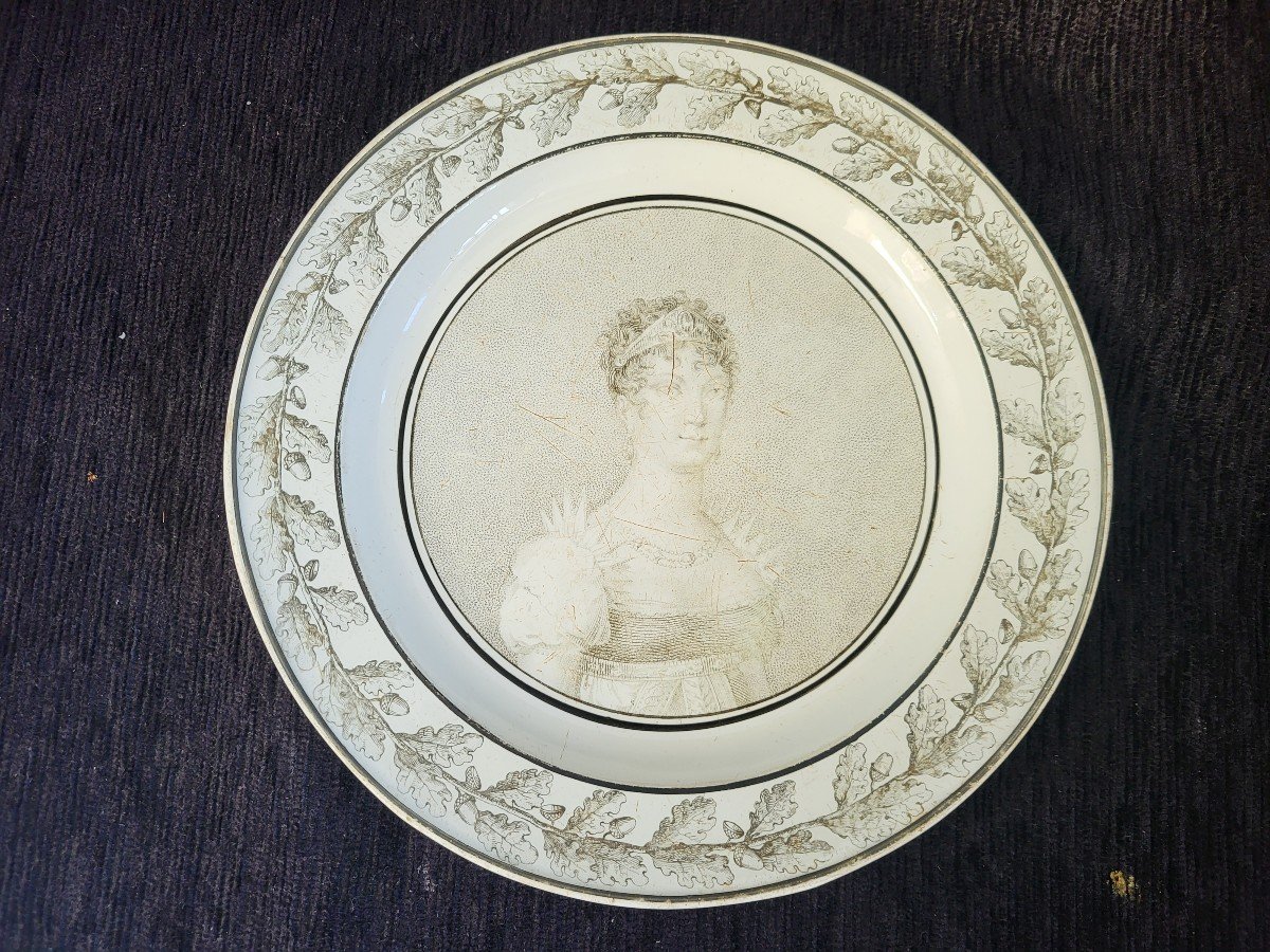 Assiettes Creil  Imperatrice Josephine  Vers 1808 -photo-1
