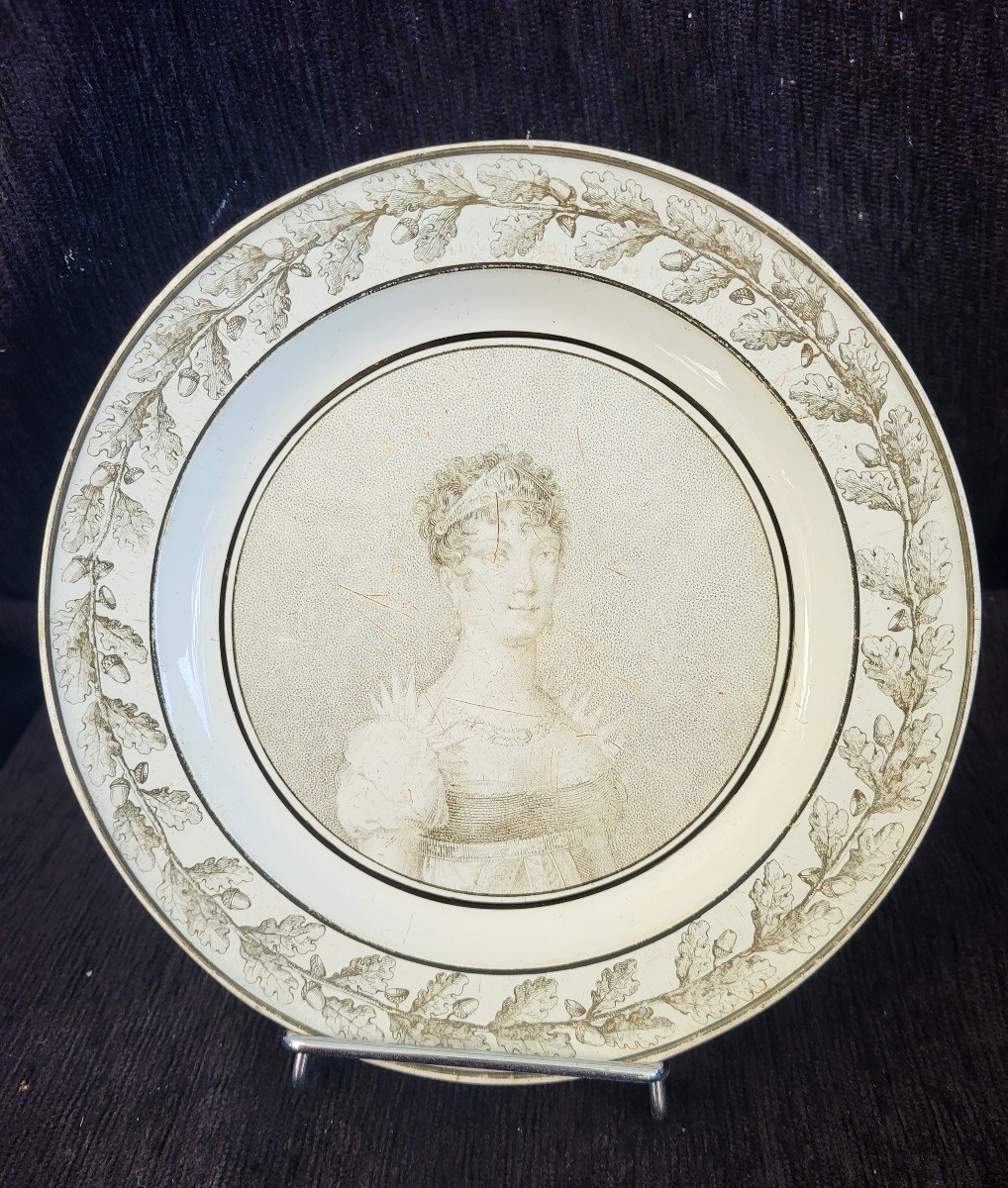 Assiettes Creil  Imperatrice Josephine  Vers 1808 