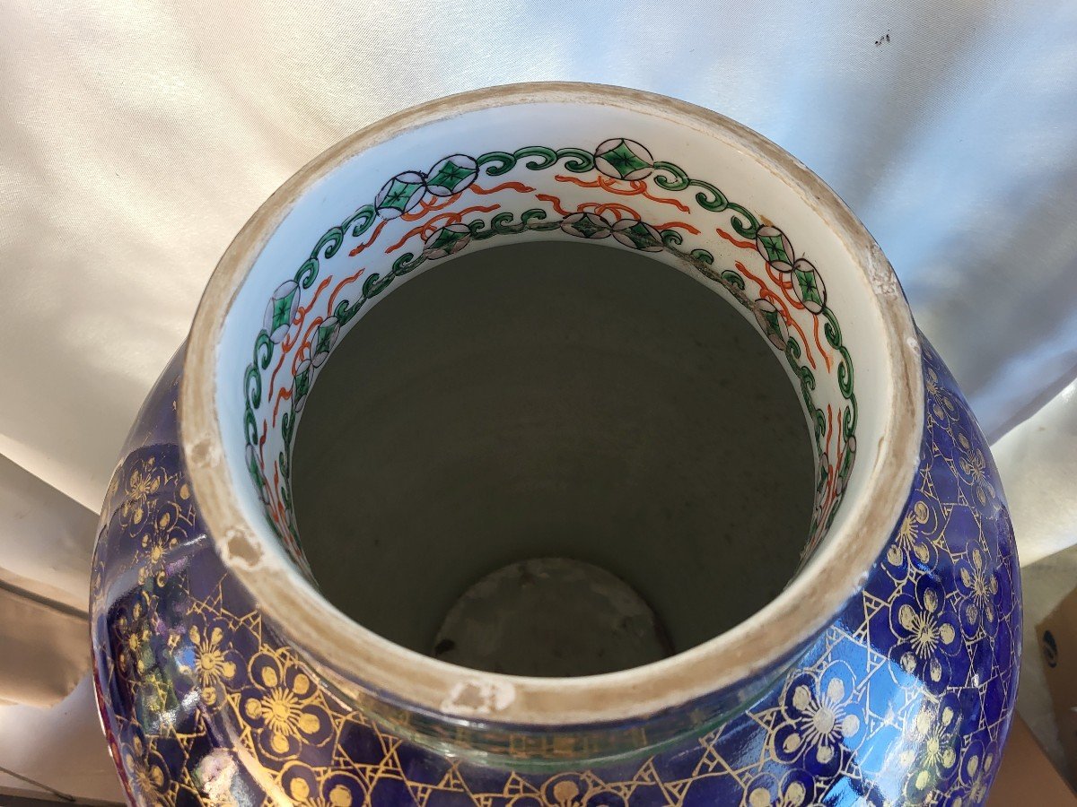 Importante  Potiche Porcelaine De Chine époque Fin XIXe Siècle H 77cm-photo-5