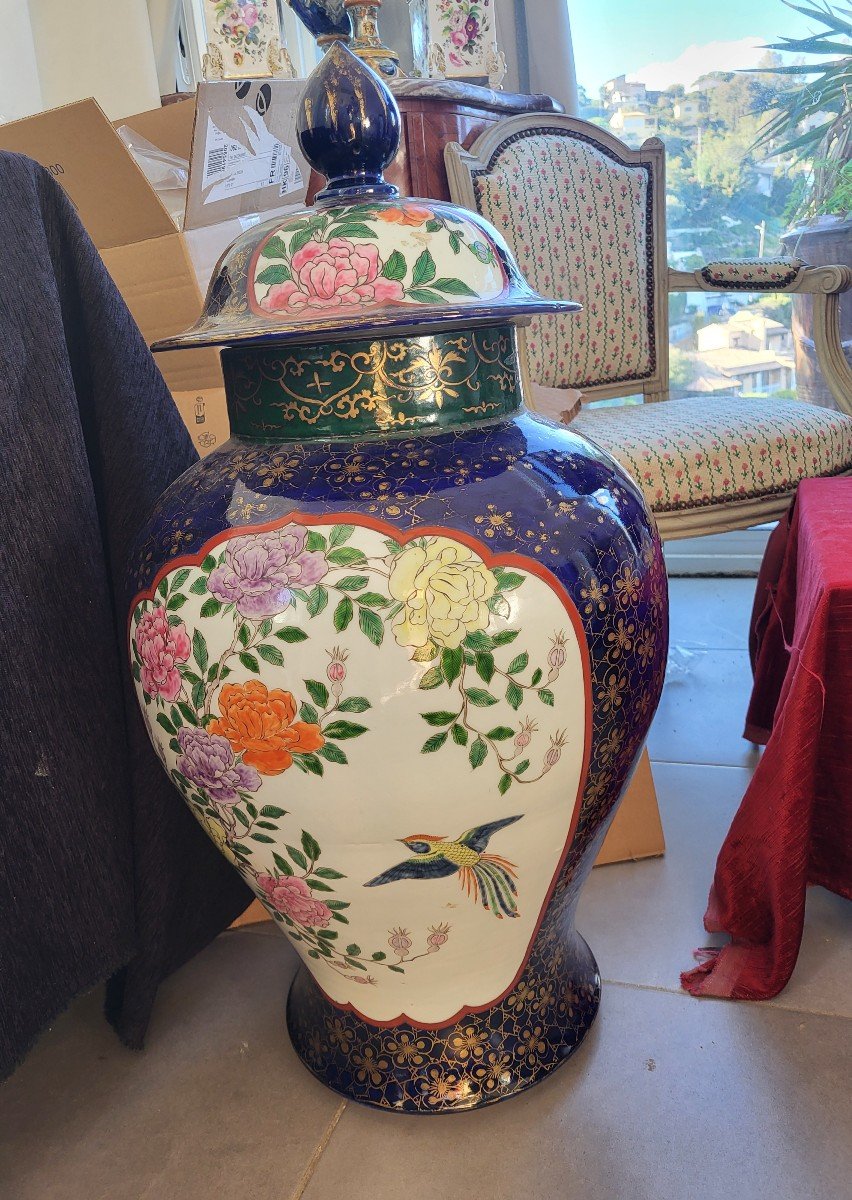 Importante  Potiche Porcelaine De Chine époque Fin XIXe Siècle H 77cm-photo-6