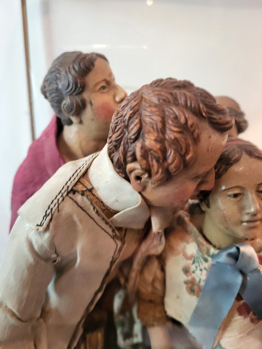 Set Of 7 Naples Santons Late 18th Century -photo-2