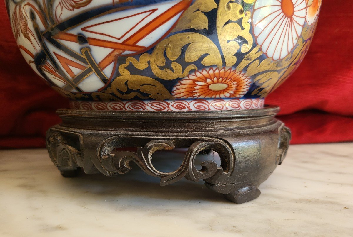 Paire De Vases Rafraichissoirs Imari Japon XIXe Siècle -photo-1