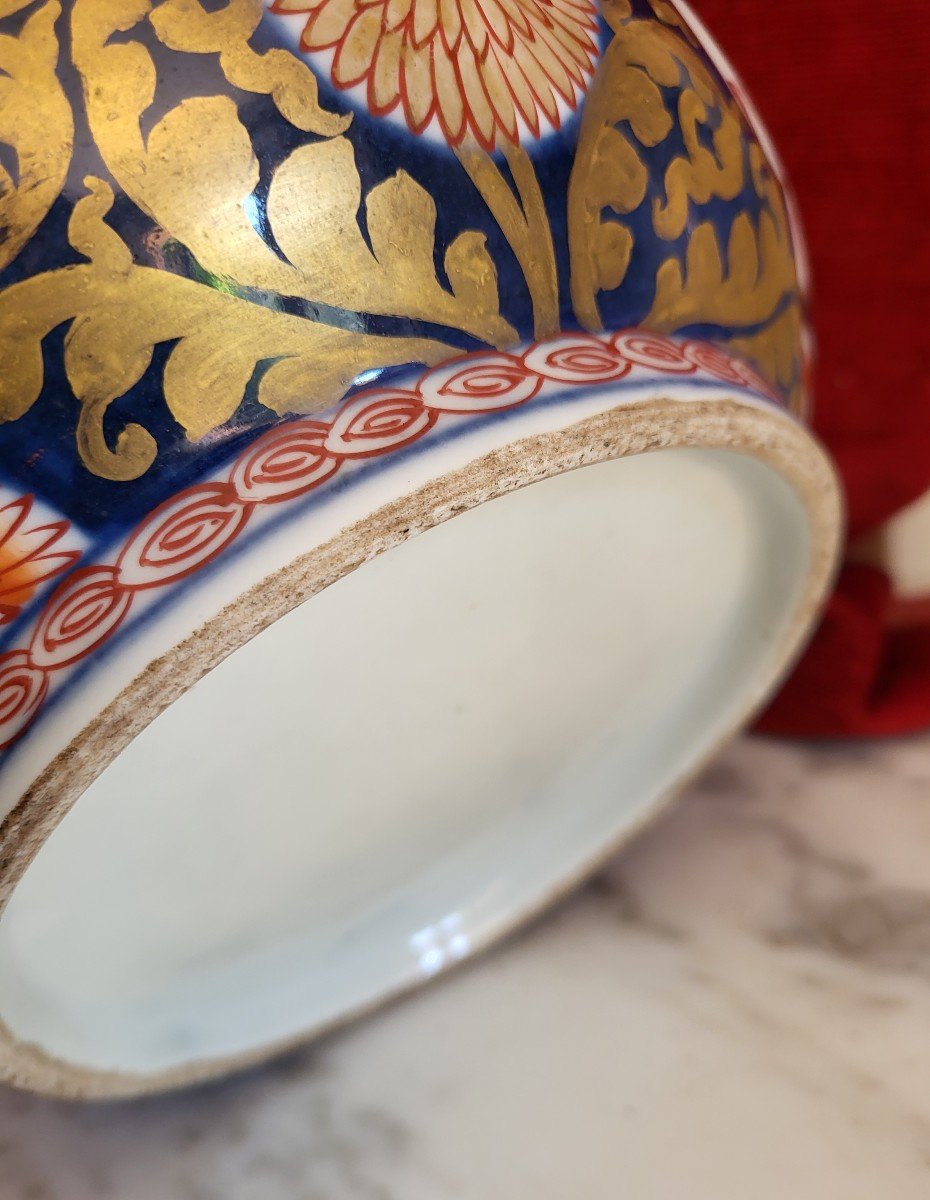Paire De Vases Rafraichissoirs Imari Japon XIXe Siècle -photo-4