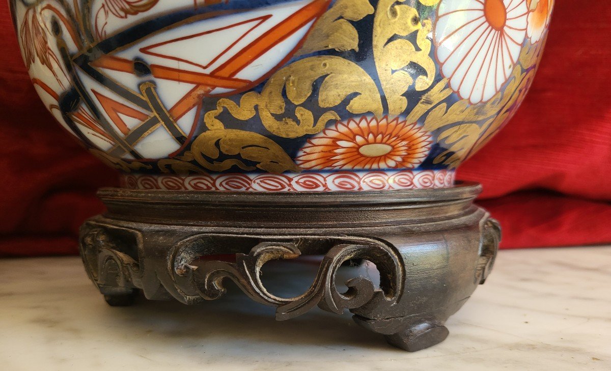 Paire De Vases Rafraichissoirs Imari Japon XIXe Siècle -photo-8
