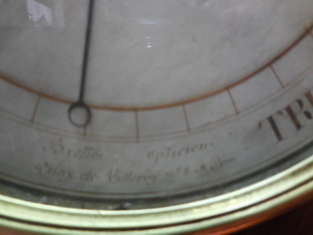 Barometer Mahogany From Cuba Start Time XIX Eme-photo-2