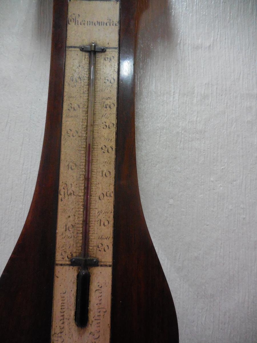 Barometer Mahogany From Cuba Start Time XIX Eme-photo-4