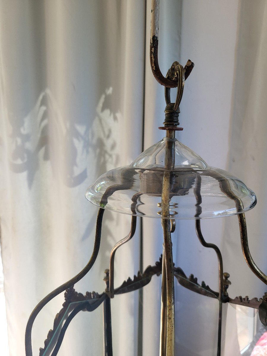 Louis XV Bronze Lantern 19th Century -photo-7