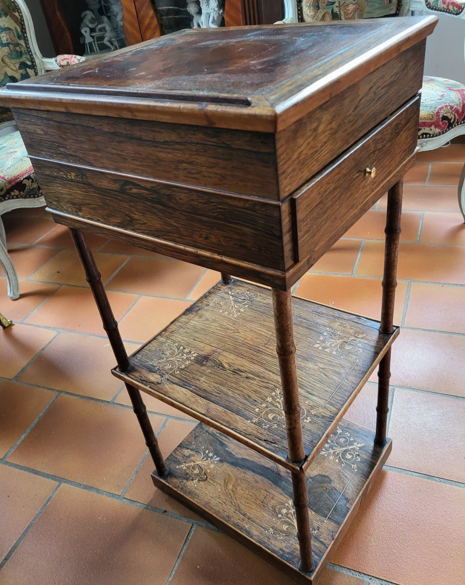 Table D Aquarelliste  époque Charles X Début XIXe Siècle -photo-5