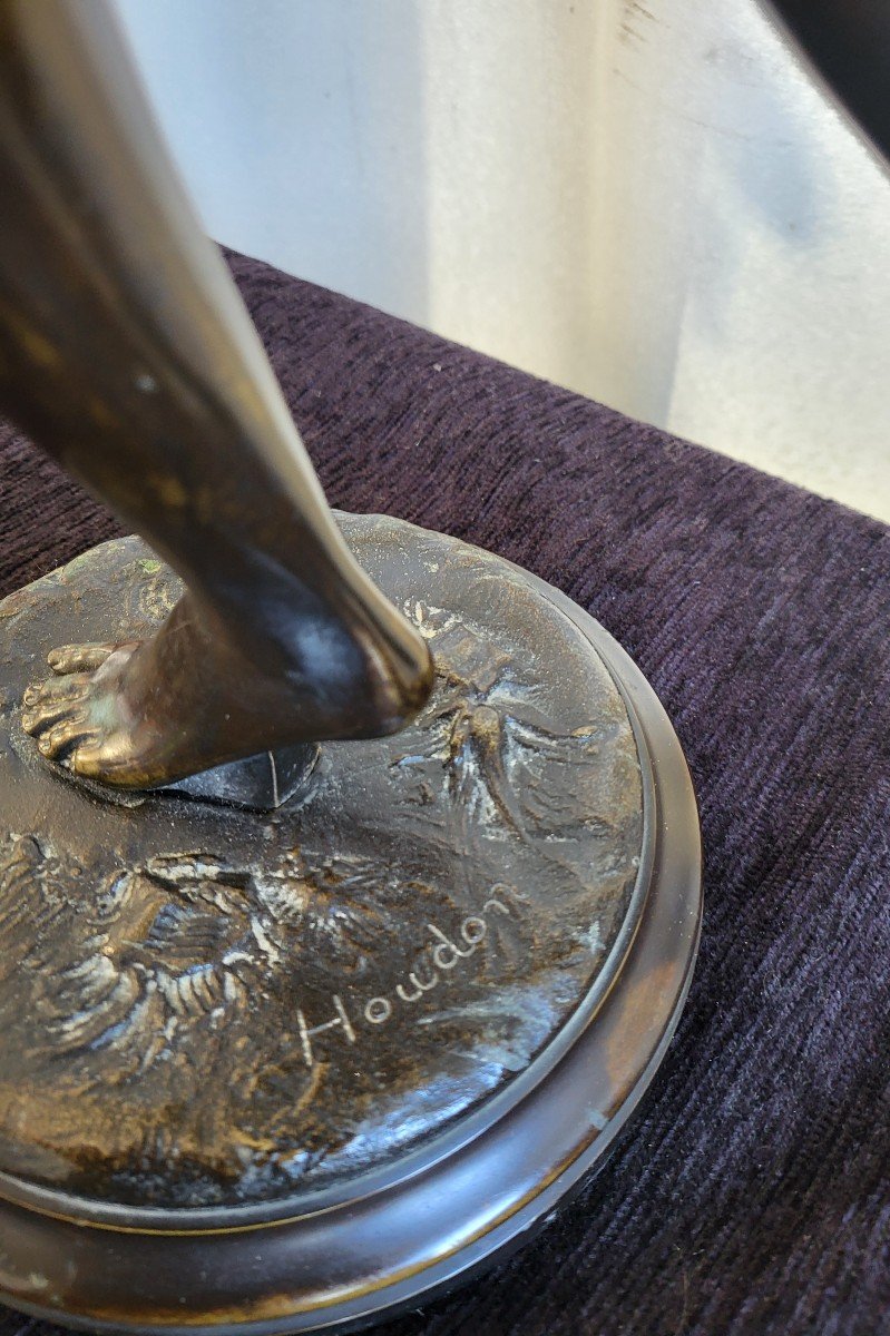 Grand Bronze Diane Chasseresse Signé Houdon époque XIXe Siècle H61cm-photo-3