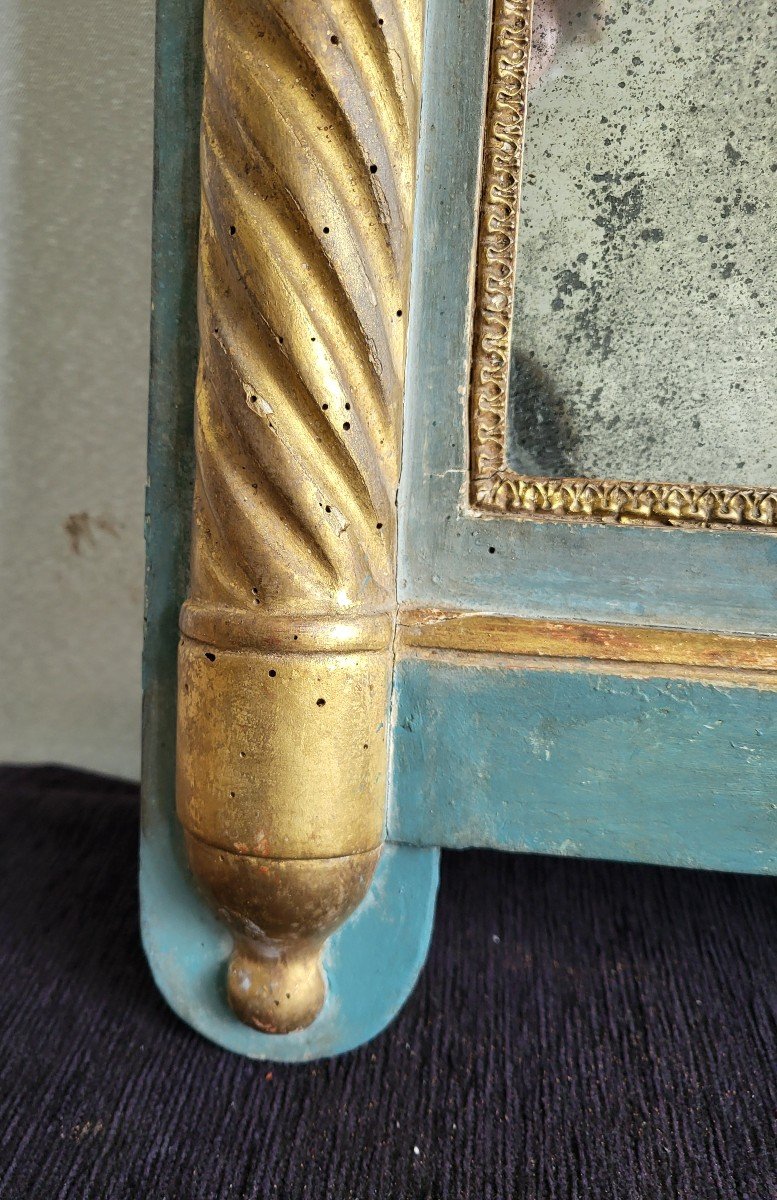 Small Trumeau Mirror Empire Period Early 19th Century -photo-7