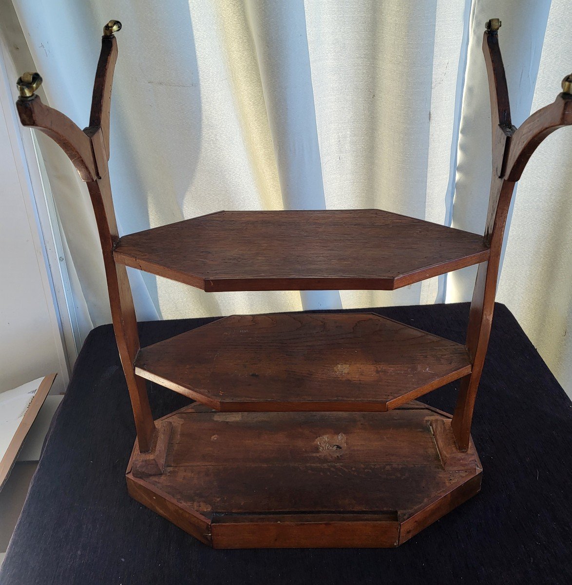 "knitting" Mahogany Coffee Table Stamped F.bury Louis XVI XVIII E Period -photo-1