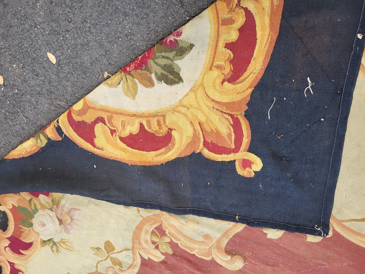Large Aubusson Rug Napoleon III Period 19th Century 430 X325cm-photo-5