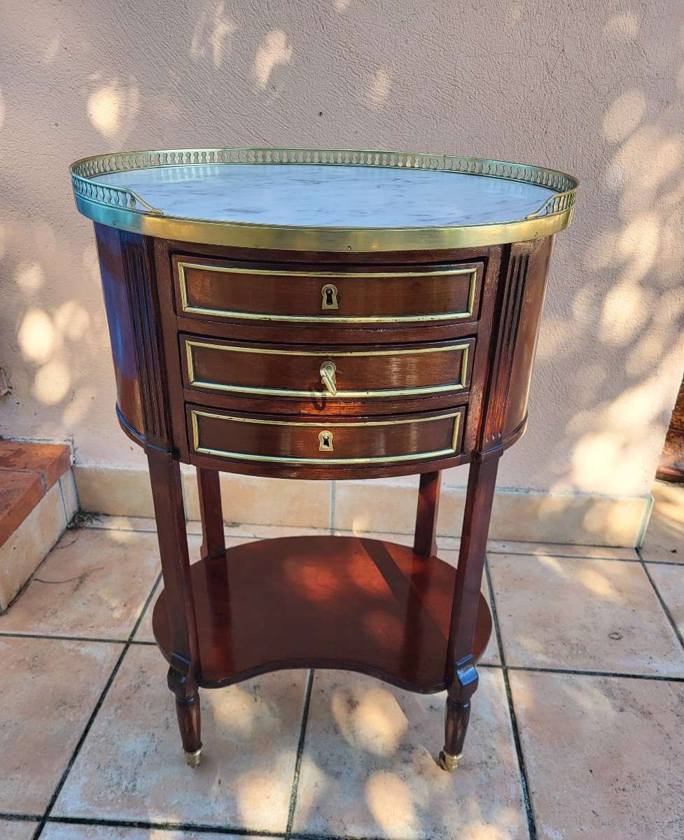 Table De Salon Acajou  époque  Louis XVI  XVIII E Siècle 