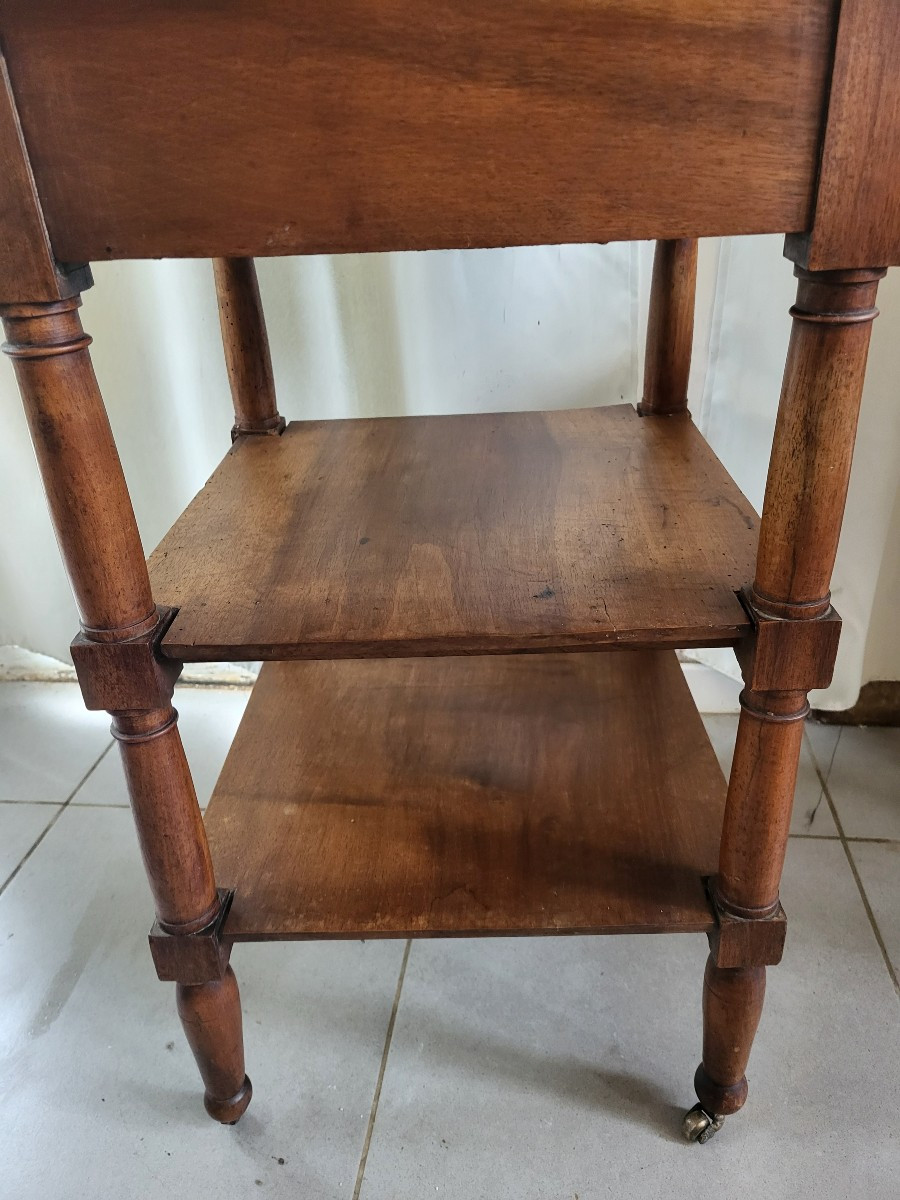 Petite Table  Rafraichissoir  Bois naturel époque  Directoire/  Début XIXe -photo-6