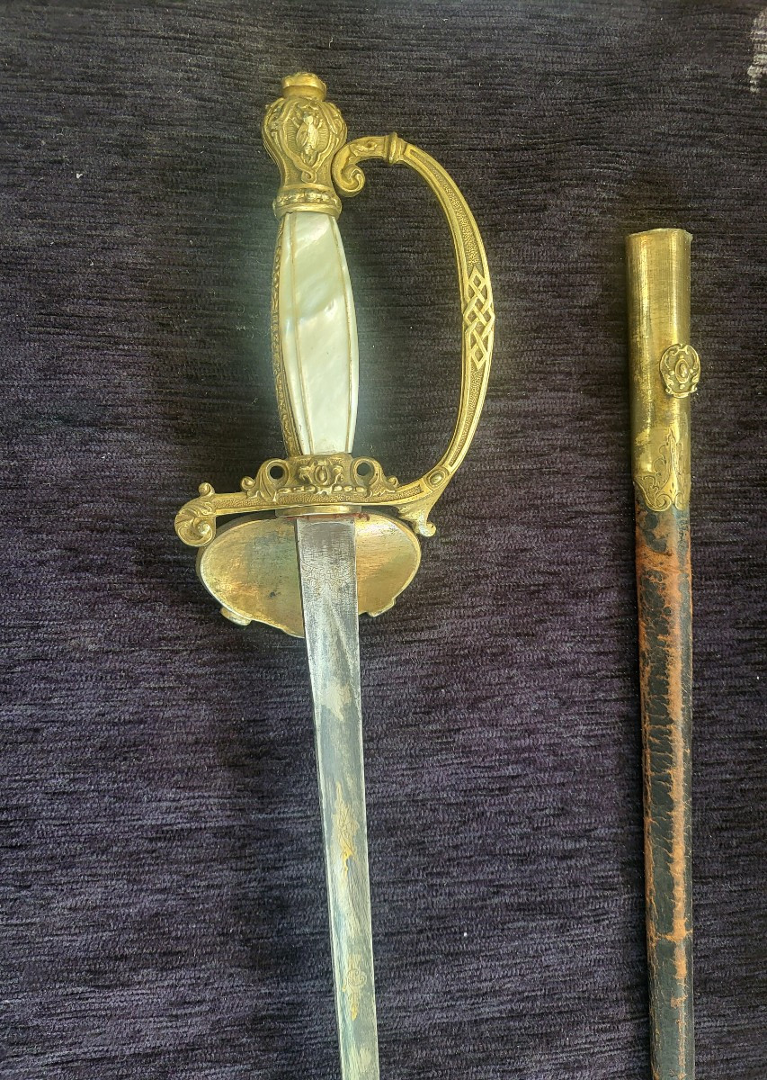 épée  De Cour époque  Second Empire XIXe -photo-1
