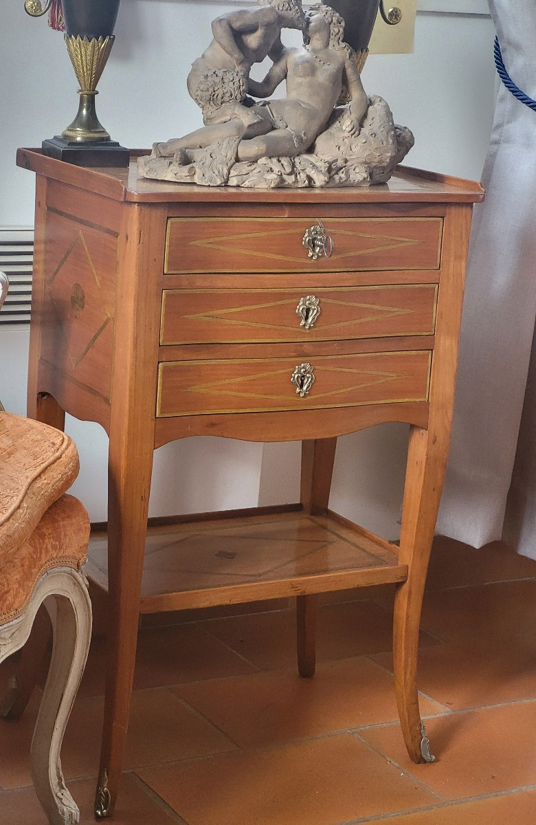 Table De Salon   Ecritoire Bois Fruitier  époque Louis XV XVIIIe Siècle -photo-2