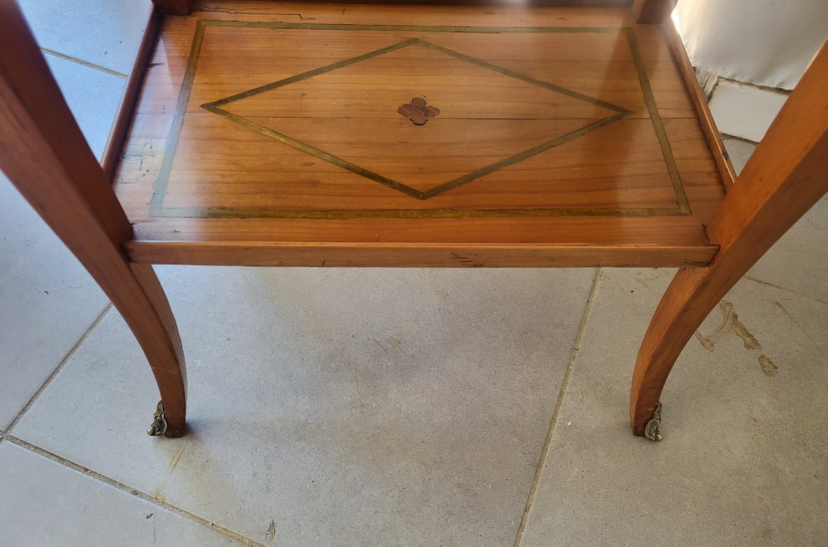Table De Salon   Ecritoire Bois Fruitier  époque Louis XV XVIIIe Siècle -photo-4