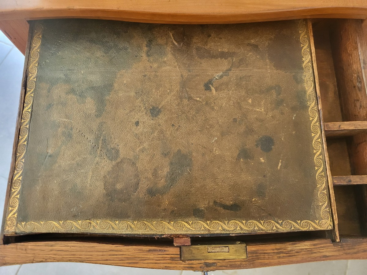 Table De Salon   Ecritoire Bois Fruitier  époque Louis XV XVIIIe Siècle -photo-8