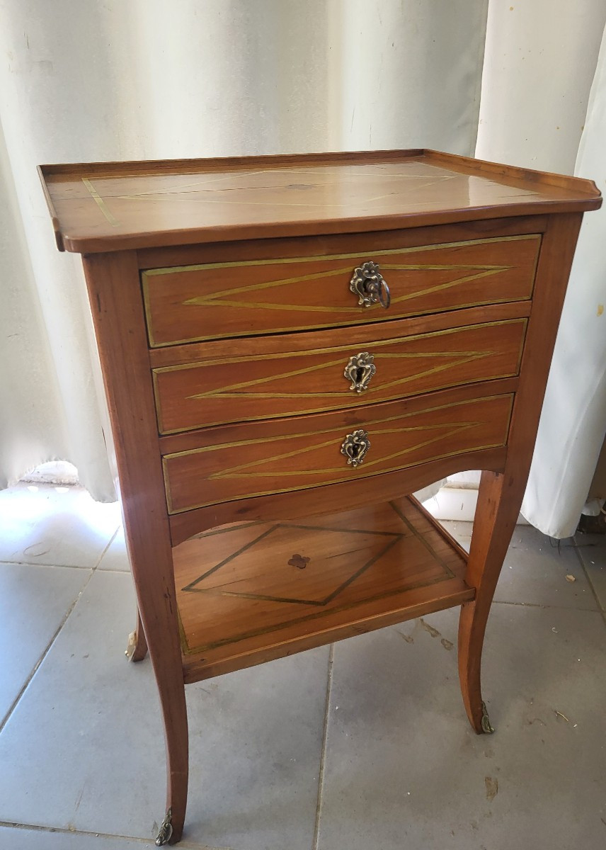 Table De Salon   Ecritoire Bois Fruitier  époque Louis XV XVIIIe Siècle 