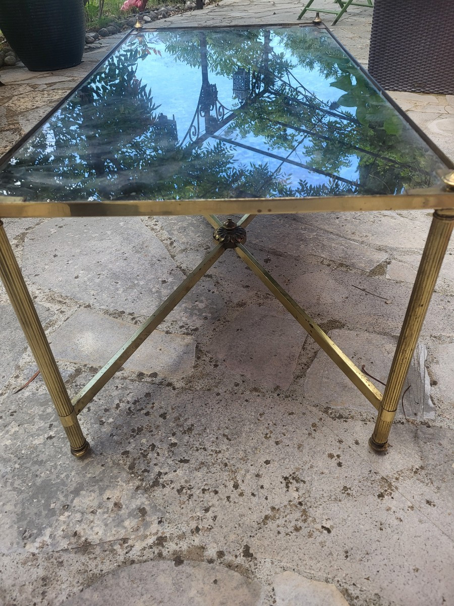 Table Basse Verre églomisé   dlg Ramsay  C.1950-photo-2