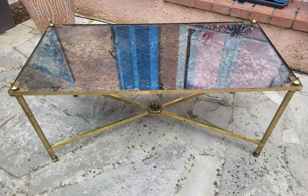 Table Basse Verre églomisé   dlg Ramsay  C.1950-photo-4