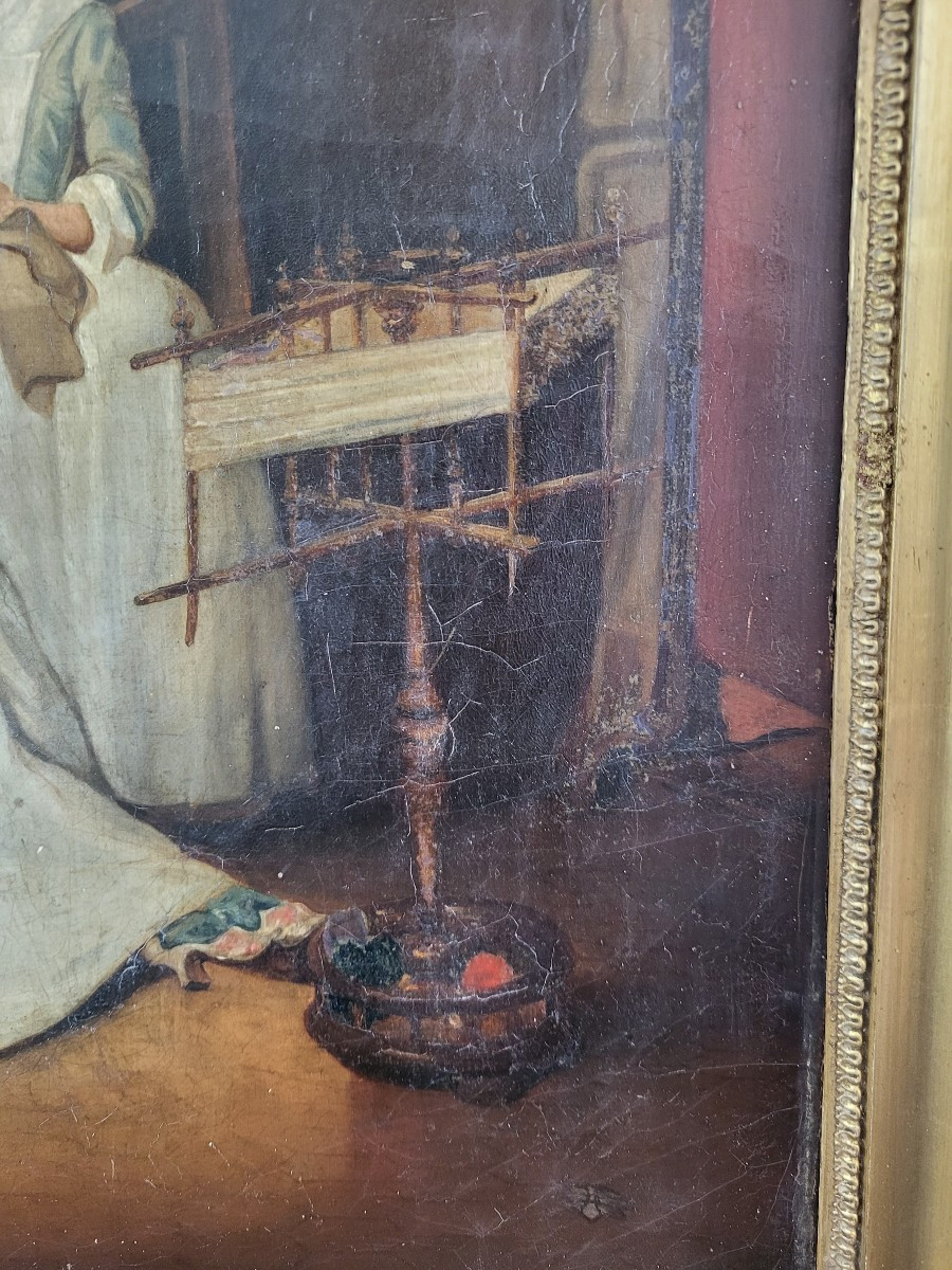 école Française  Fin XVIII Sv De Chardin Huile S/t  Cadre-photo-2