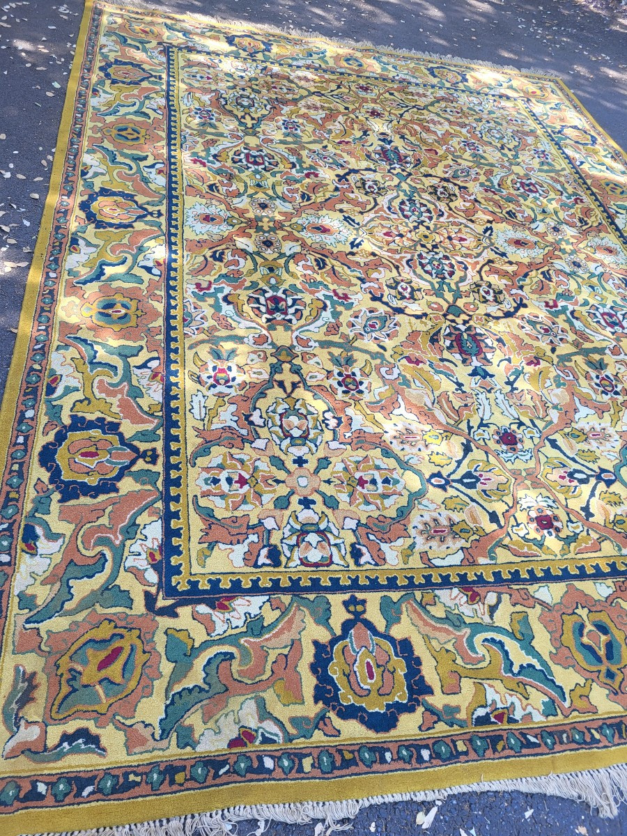 Grand tapis aux points Savonnerie  /Aubusson, époque  fin XIXe 360X275-photo-4
