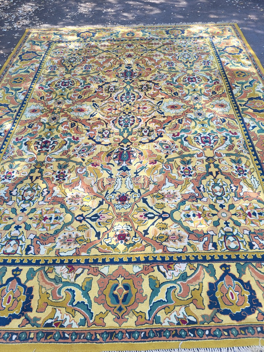 Grand tapis aux points Savonnerie  /Aubusson, époque  fin XIXe 360X275