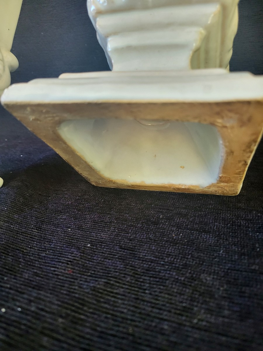 Pair Of Glazed Earthenware Obelisks C 1970 H44.5-photo-3