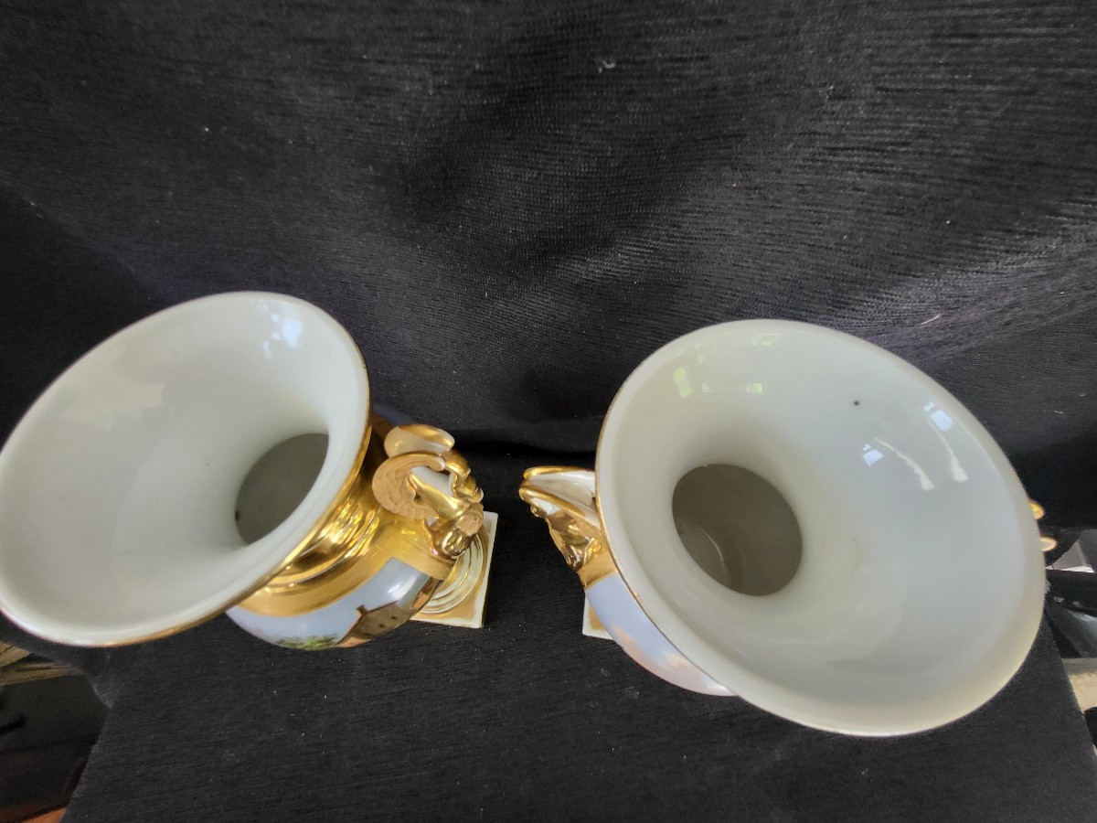 Pair Of Vases By Sg Meslier, Rue De l'Arbre Sec, Paris, C1800-photo-8
