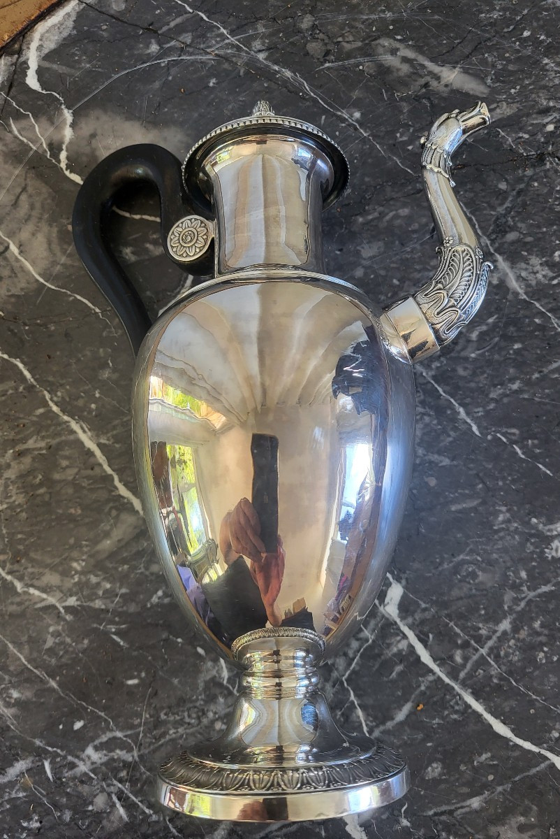 Verseuse argent  Paris 1819  450g-photo-8