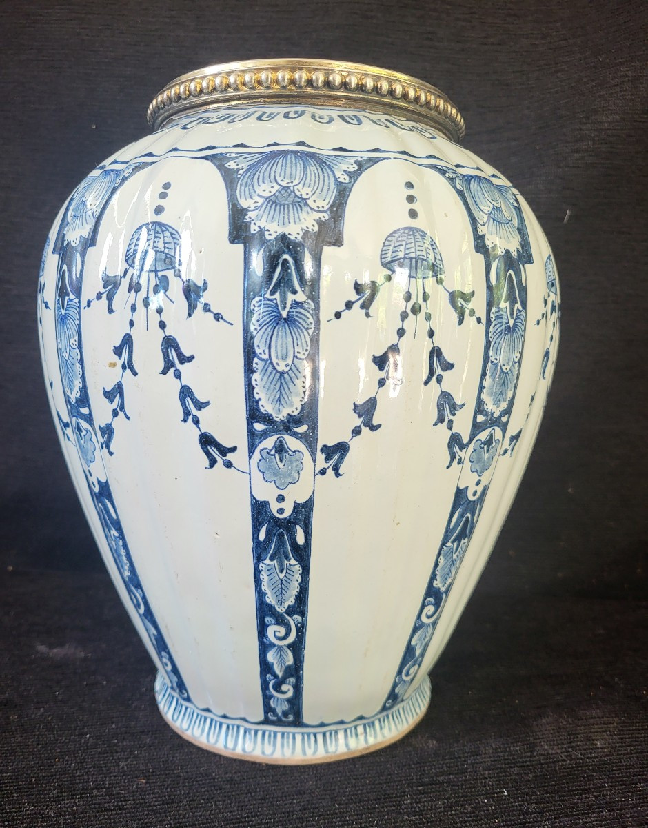 Vase faience Delft époque XIXe  h28cm