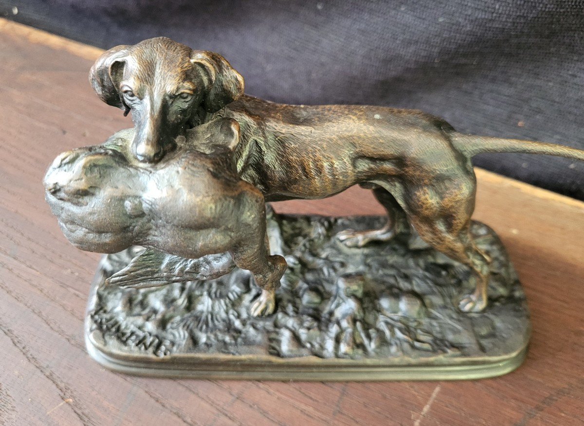 Bronze animalier PJMene époque  fin XIXe -photo-4