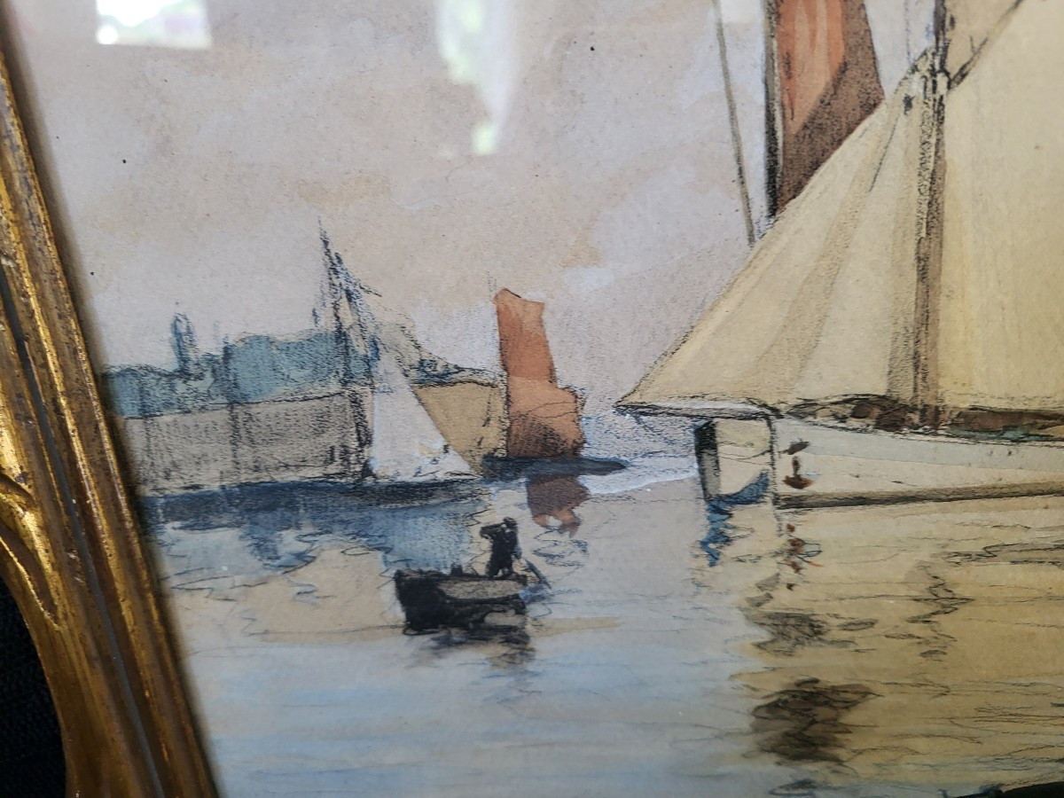  Aquarelle Gouachee Henri Barboin  1982-1940-photo-3