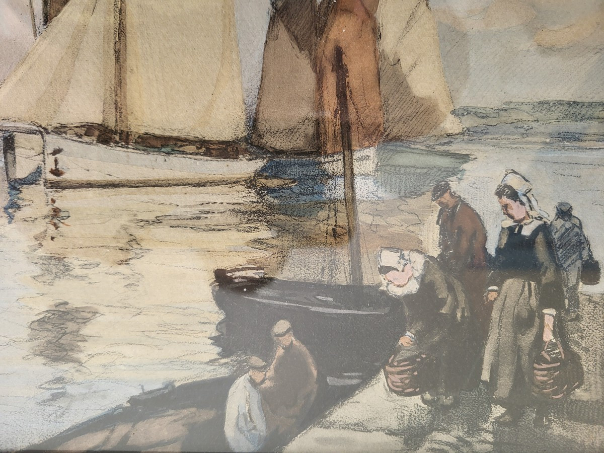  Aquarelle Gouachee Henri Barboin  1982-1940-photo-2