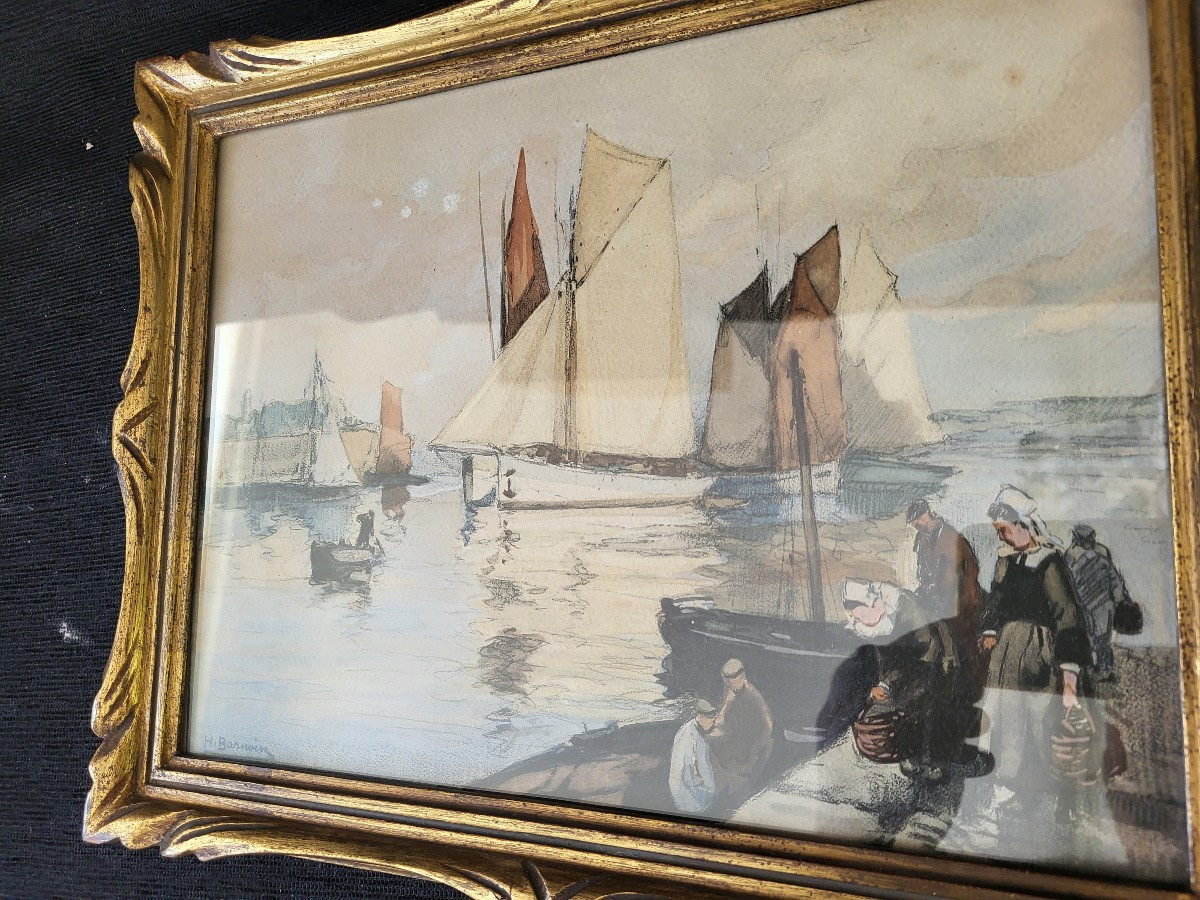  Aquarelle Gouachee Henri Barboin  1982-1940-photo-6