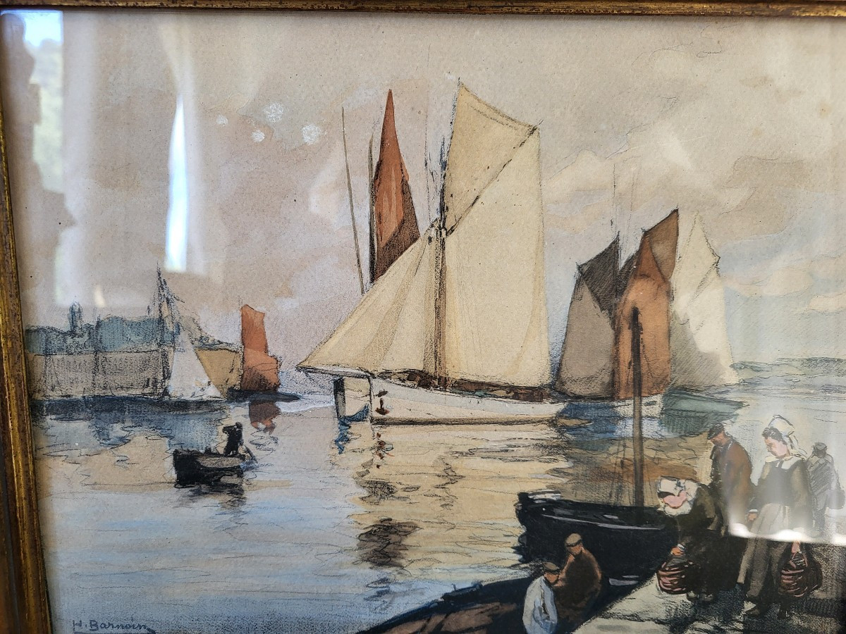  Aquarelle Gouachee Henri Barboin  1982-1940-photo-7