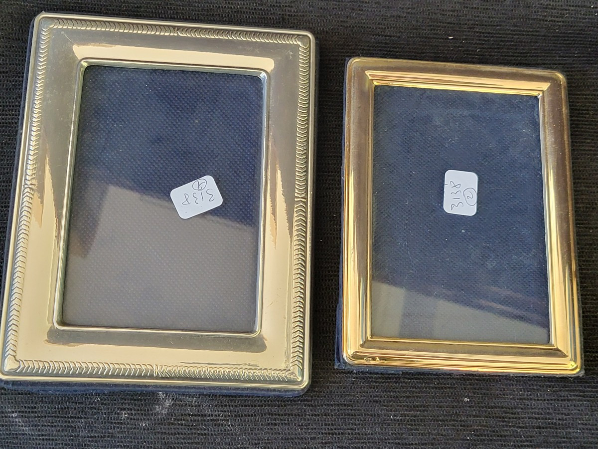 Two Silver And Vermeil Photo Frames H18-photo-4