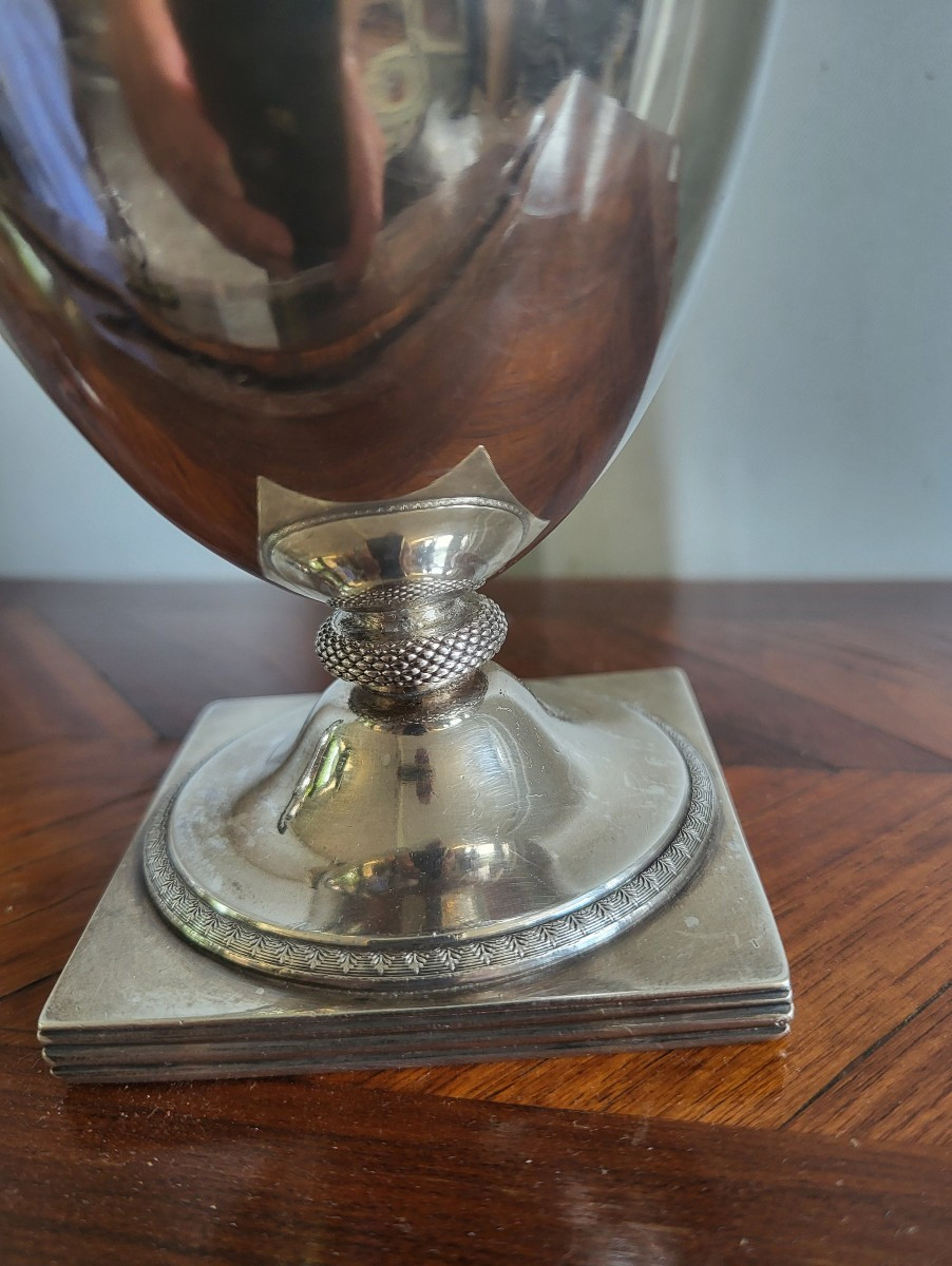 Silver Ewer, Hallmarked 1st Rooster 1798-1809, 405g-photo-4