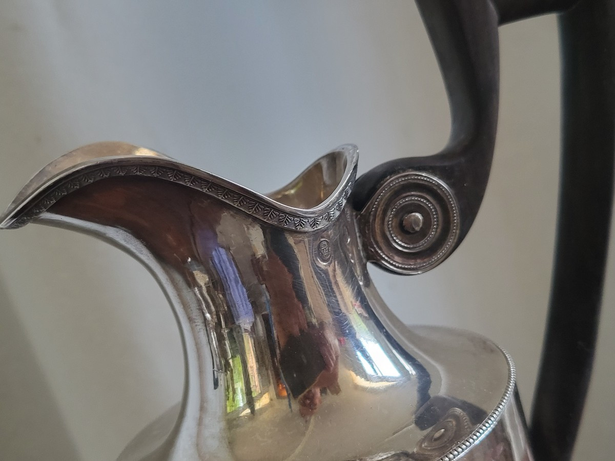 Silver Ewer, Hallmarked 1st Rooster 1798-1809, 405g-photo-3