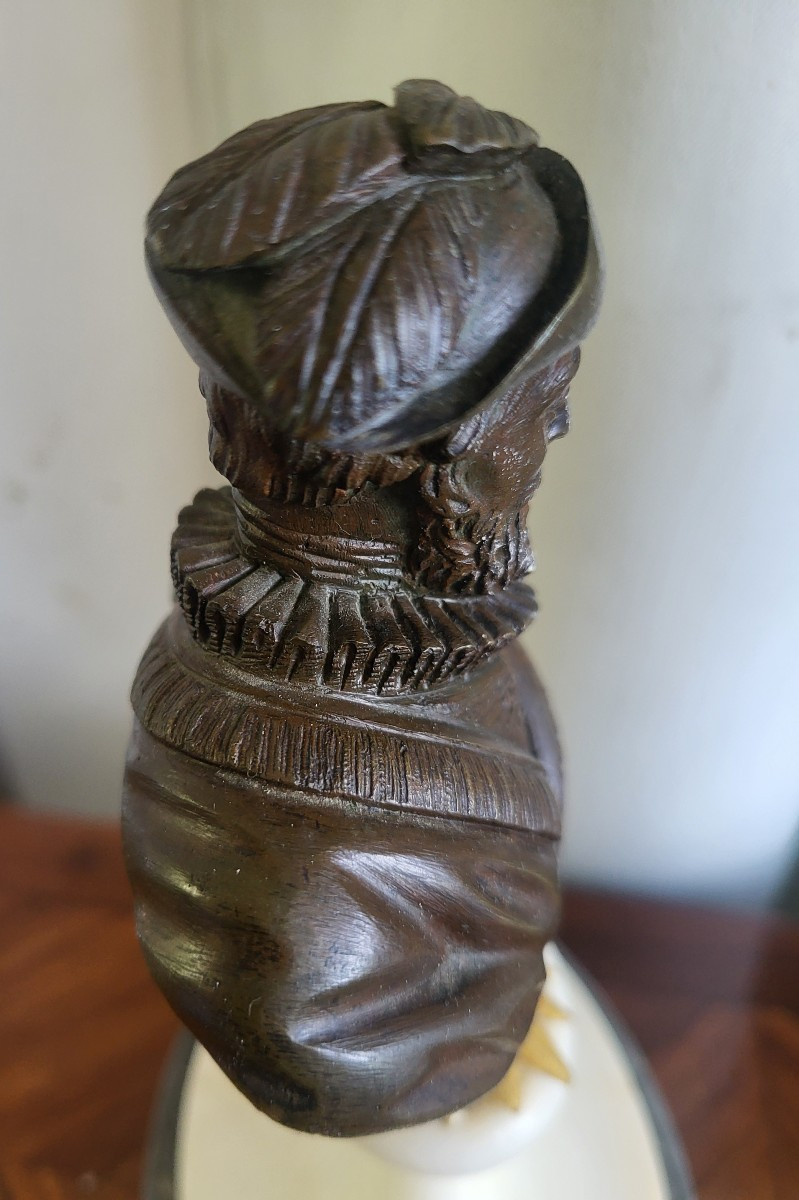 Pair Of Bronze Busts Of Henti IV And Sully, Restoration Period, 19th Century -photo-4