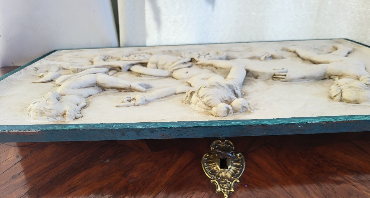 Paire de sculptures bas relief  Les Amours sv Clodion -photo-7