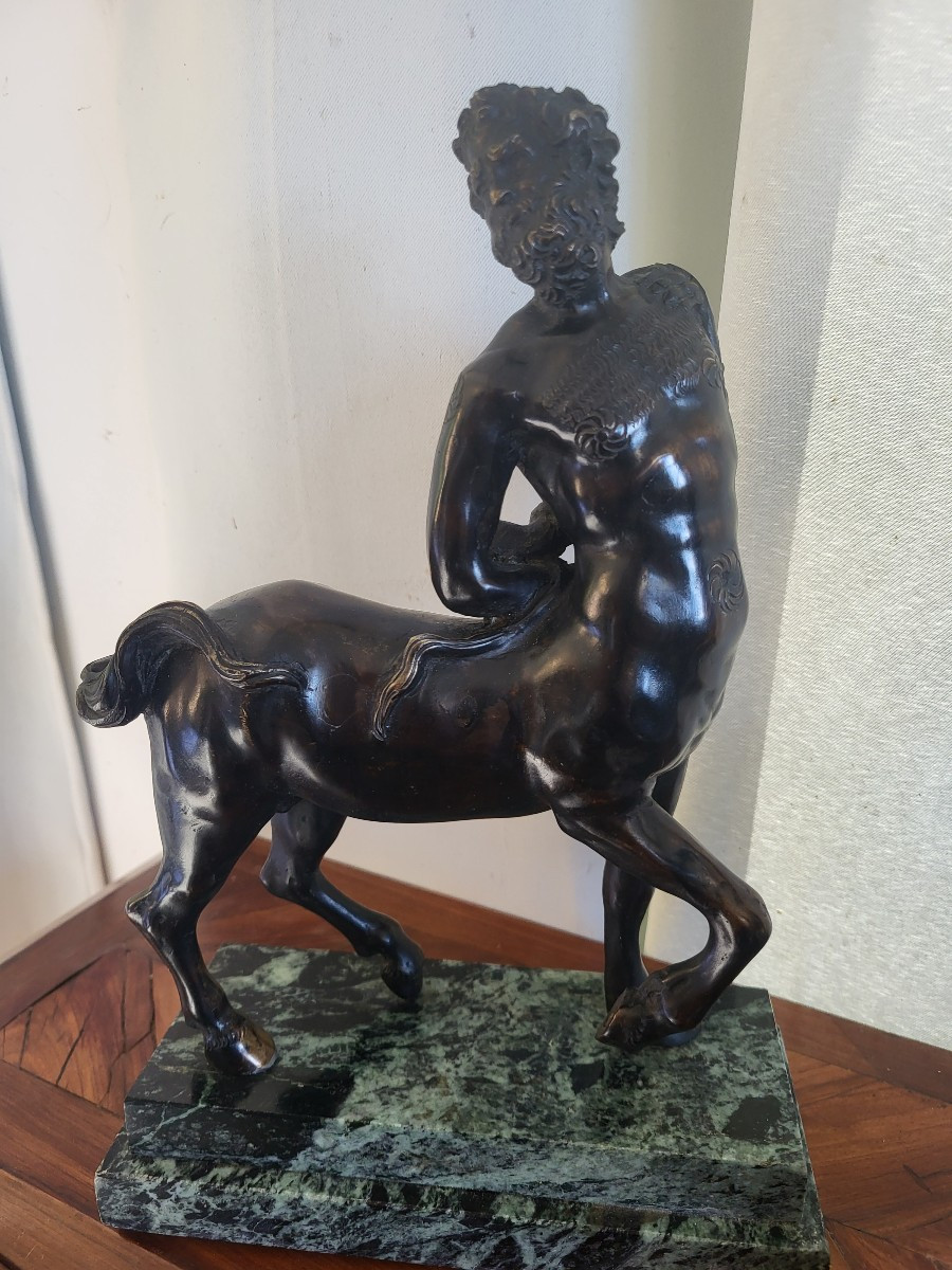 Pair Of Sculptures Les Centaures Italy 19th Century -photo-3